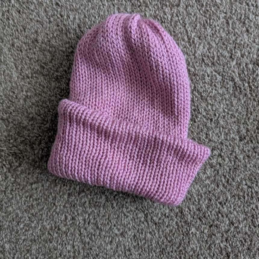 Dusty Lilac handmade beanie