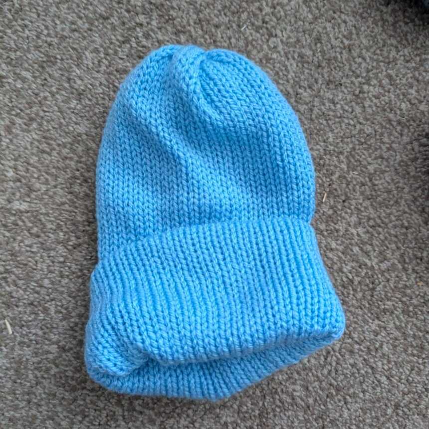 Sky Blue handmade beanie